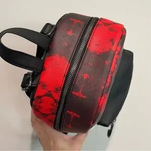Ghostface Backpack Bioworld The Icon Of Halloween Red/Black Mini Backpack NEW Ghost Face The Icon of Halloween Laptop Backpack main image 4